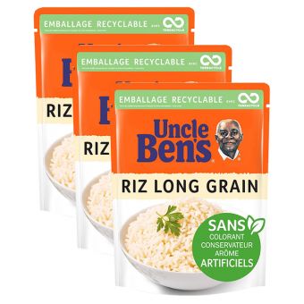 Trio de riz long en grain Uncle Ben's - Ben's Original